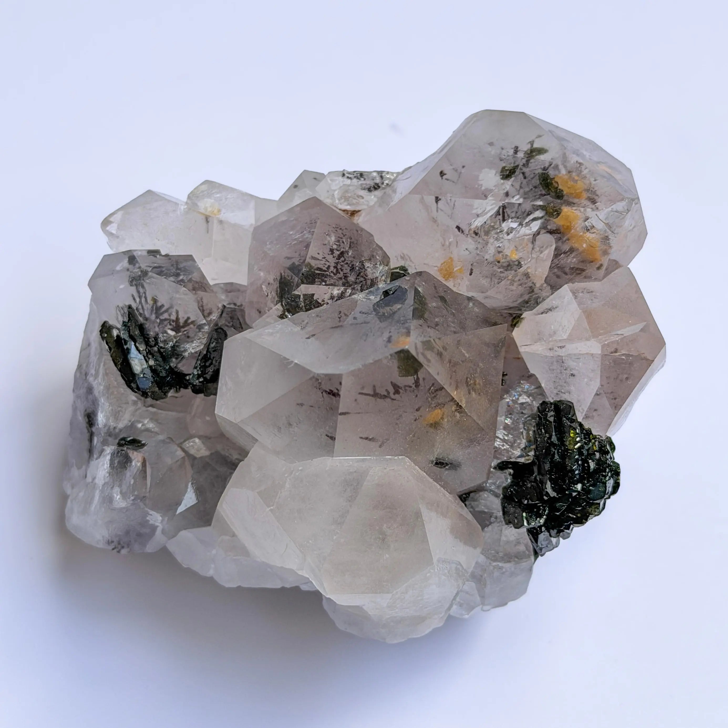 Garden Quartz with Epidote and Hematite Inclusions view 3